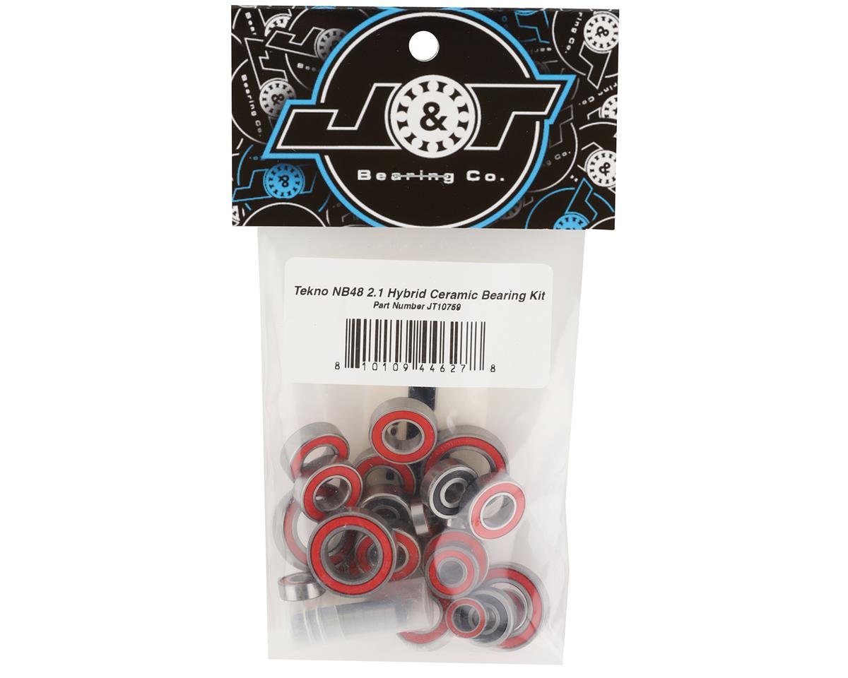 J&T Bearing Co. Tekno NB48 2.1 Hybrid Ceramic Bearing Kit