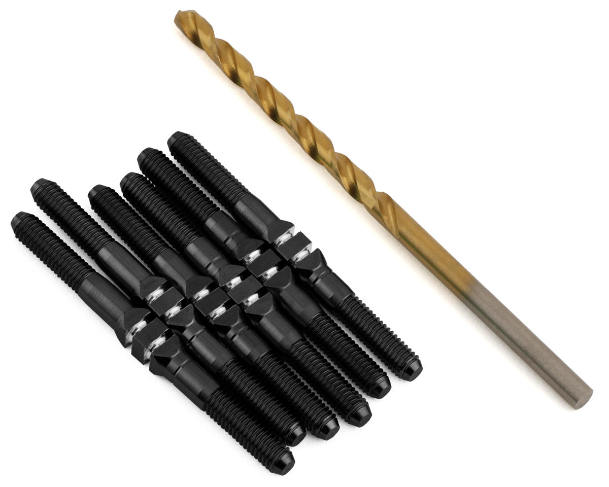 J&T Bearing Co. Associated B74.1/B74.2 Titanium "Milled" XD Turnbuckle Kit (Black)