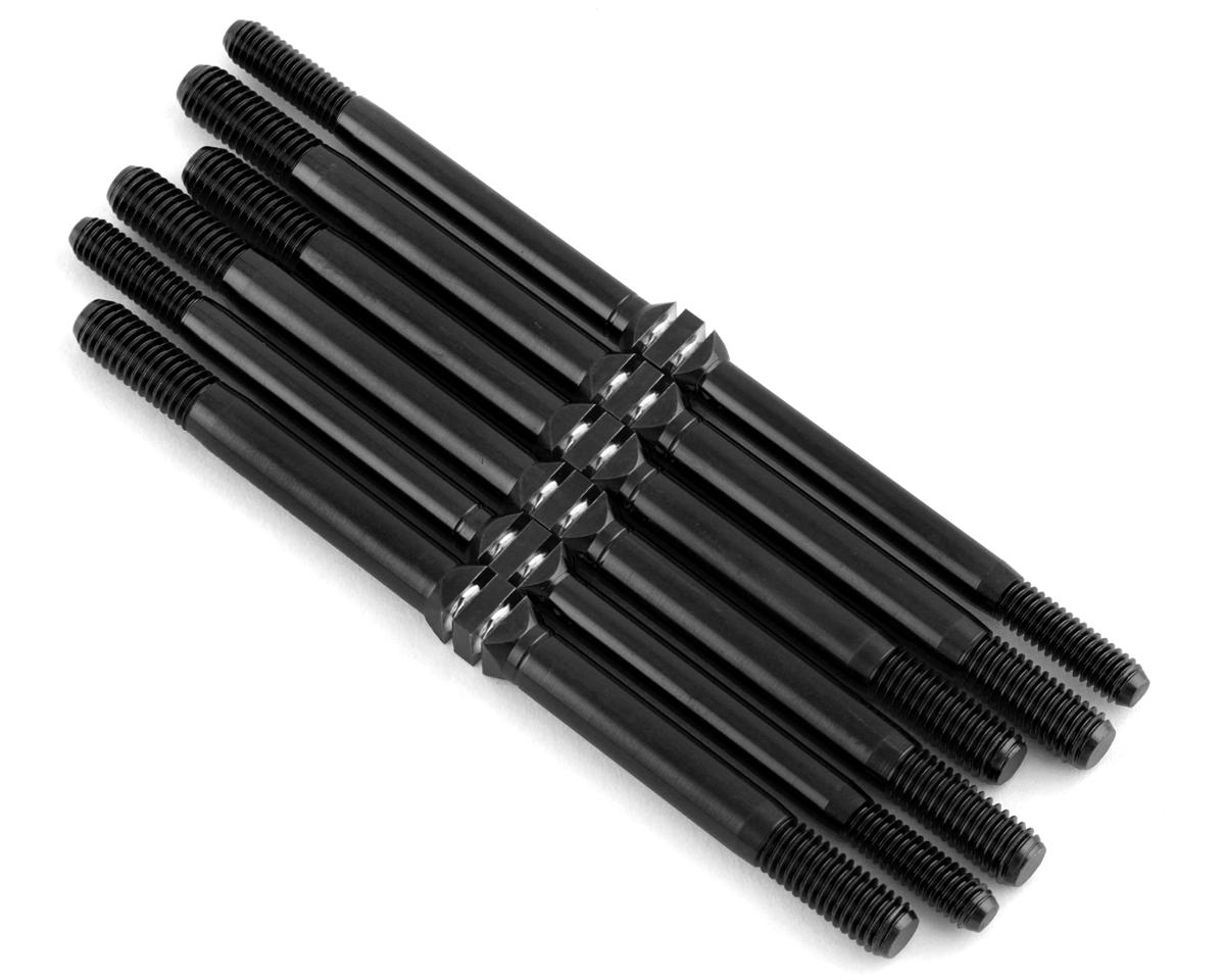 J&T Bearing Co. HB D8T/E8T Evo 3 Titanium "Milled" Turnbuckle Kit (Black)