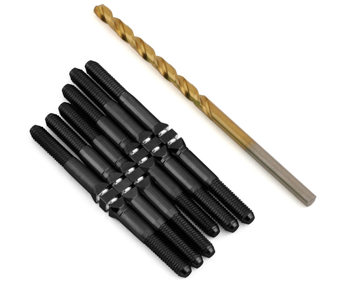 J&T Bearing Co. TLR 22 5.0 Titanium "Milled" XD Turnbuckle Kit (Black)