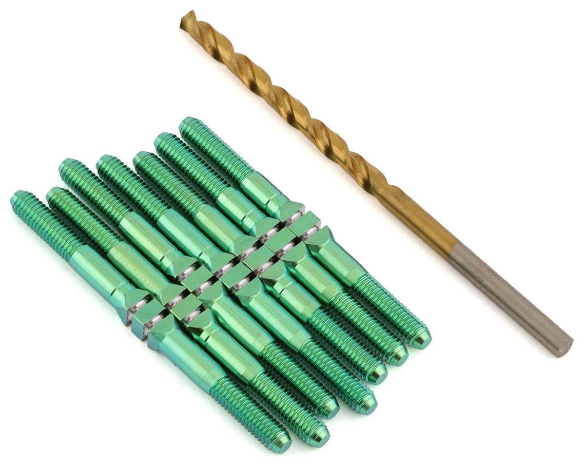 J&T Bearing Co. TLR 22X-4 Titanium "Milled" XD Turnbuckle Kit (Green)