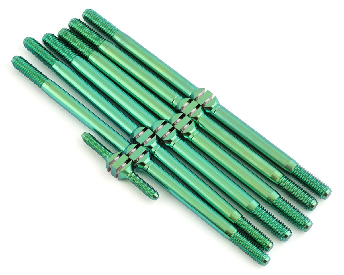 J&T Bearing Co. TLR 8IGHT-XT Titanium "Milled" Turnbuckle (Green)