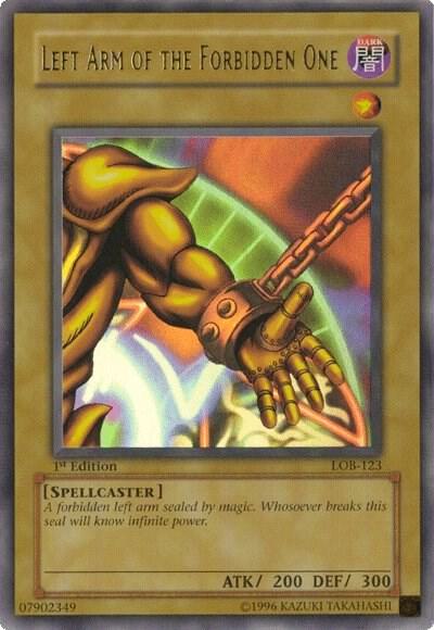 Left Arm of the Forbidden One (LOB-123)