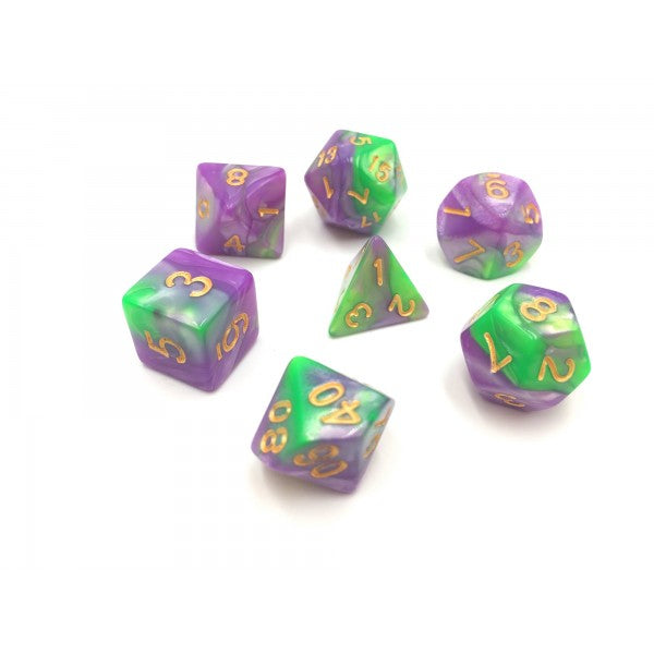 HDB-25: Blend - Purple/Green Poly Set (7)