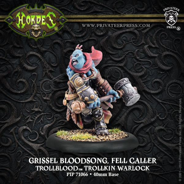 Hordes: Trollbloods - Grissel Bloodsong, Fell Caller, Trollkin Warlock