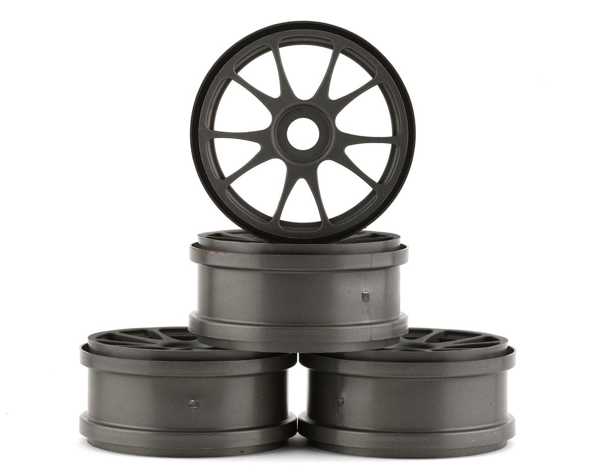 Kyosho 10-Spoke Wheels (4) (Gun Metal)