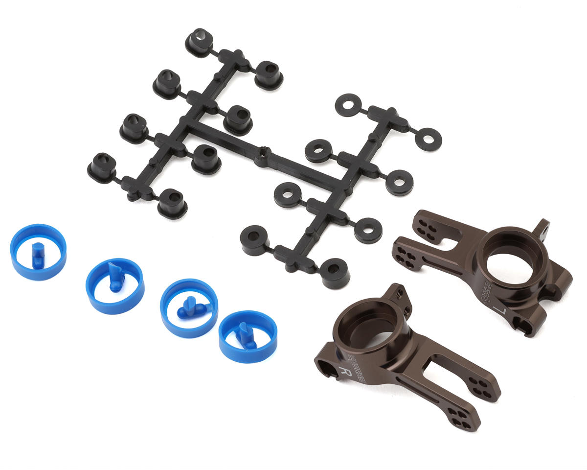 Kyosho MP10 Aluminum Rear Hub Carrier (Gunmetal) (2)