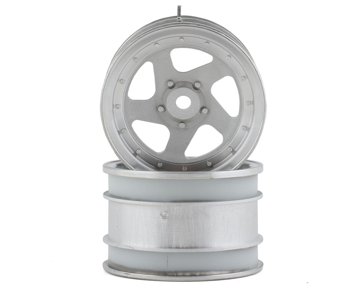 Kyosho Optima 43mm 5 Spoke Wheels (Satin Chrome) (2)