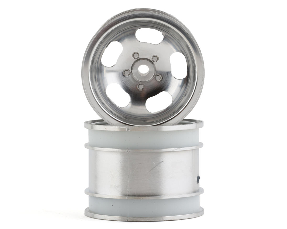 Kyosho 5-Spoke Rear Wheel (Satin Chrome) (2) (2014 Beetle)