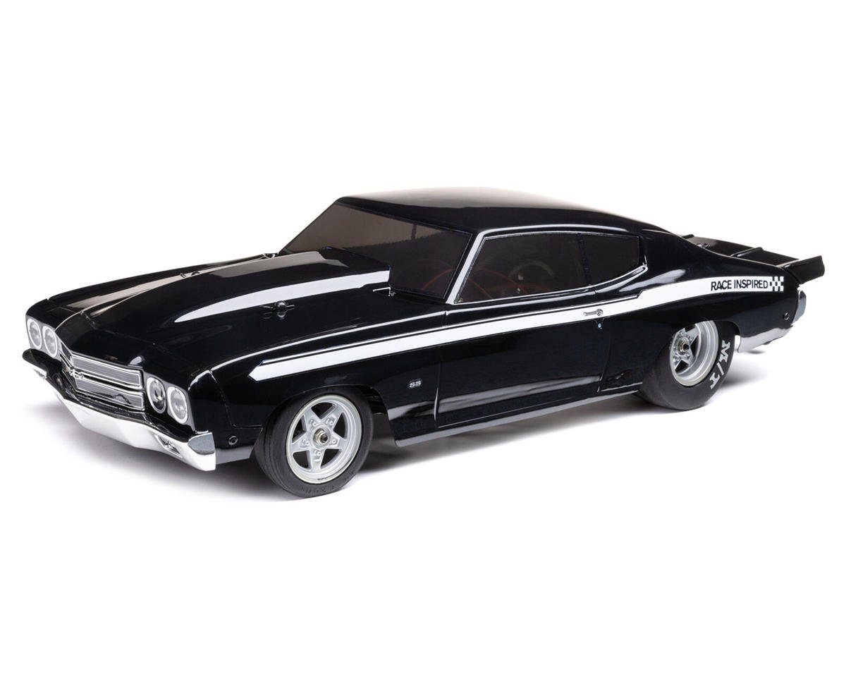 Losi 1/16 1970 Chevelle 2WD RTR Mini No Prep Drag Car (Black) w/2.4GHz Radio, Battery & Charger