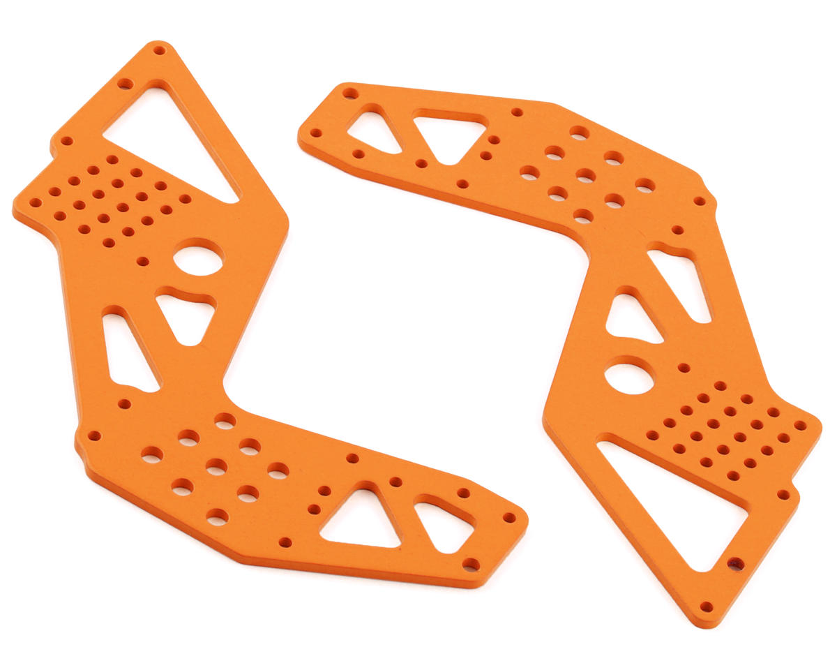 Losi LMT Mega Bog Hog Rear Chassis Plates (Orange) (2)