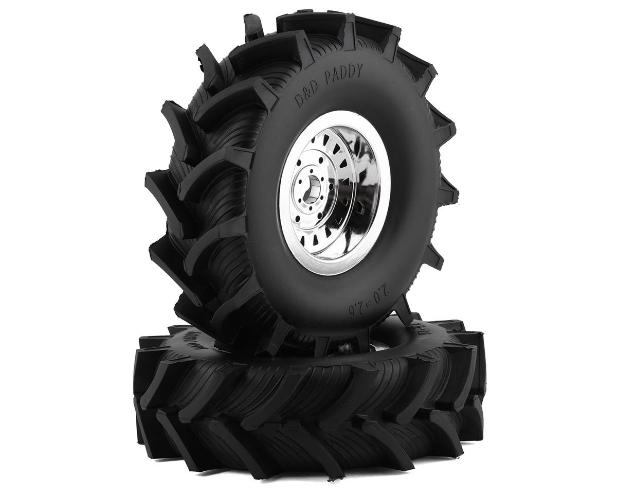 Losi LMT Mega D&D Paddy Pre-Mount Tire w/Foam (2)