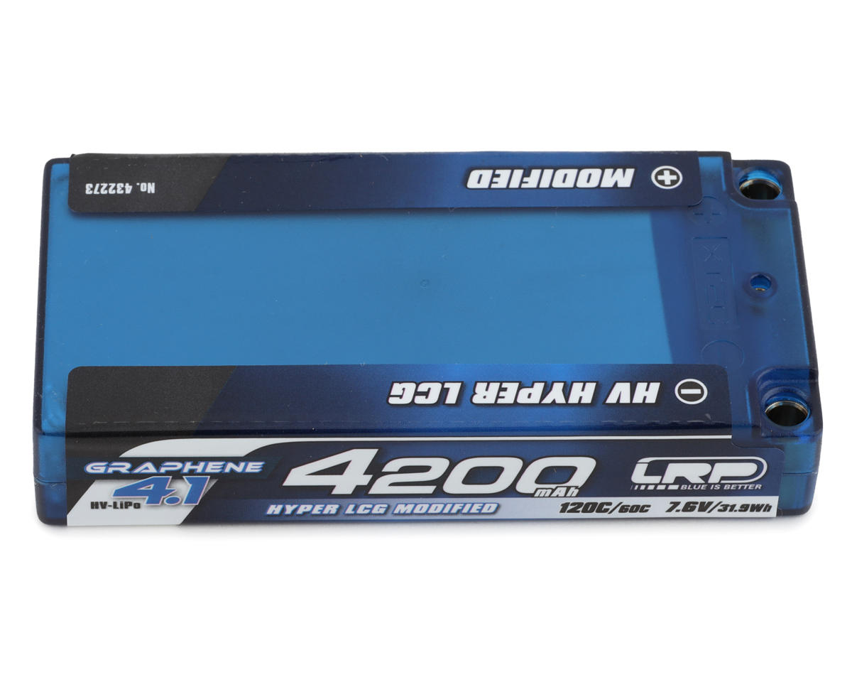 LRP 2S 120C Mod-LCG Graphene-4.1 HV LiPo Battery (7.6v/4200mAh) w/5mm Connectors (EFRA Approved)