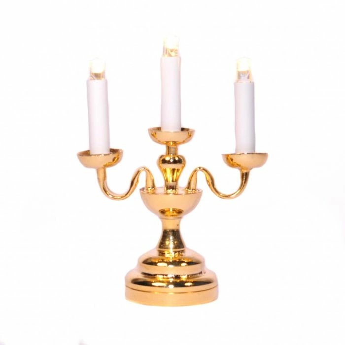 3 Arm Candelabra - Battery Lights
