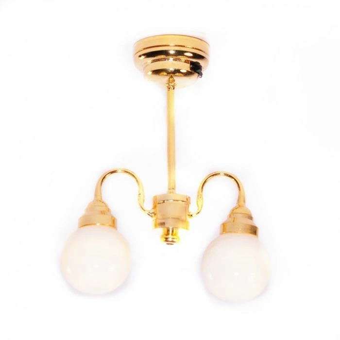 Double Globe Ceiling Light