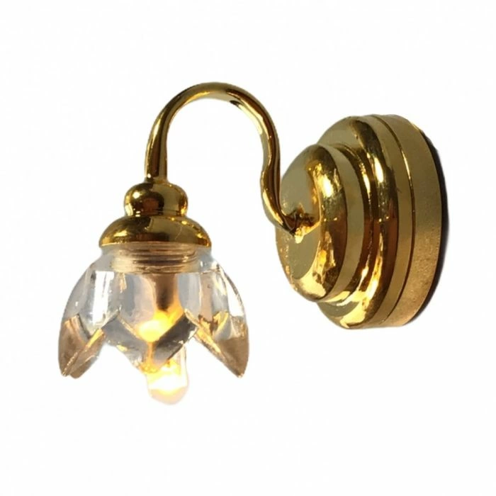 Clear Lily Wall Battery Light
