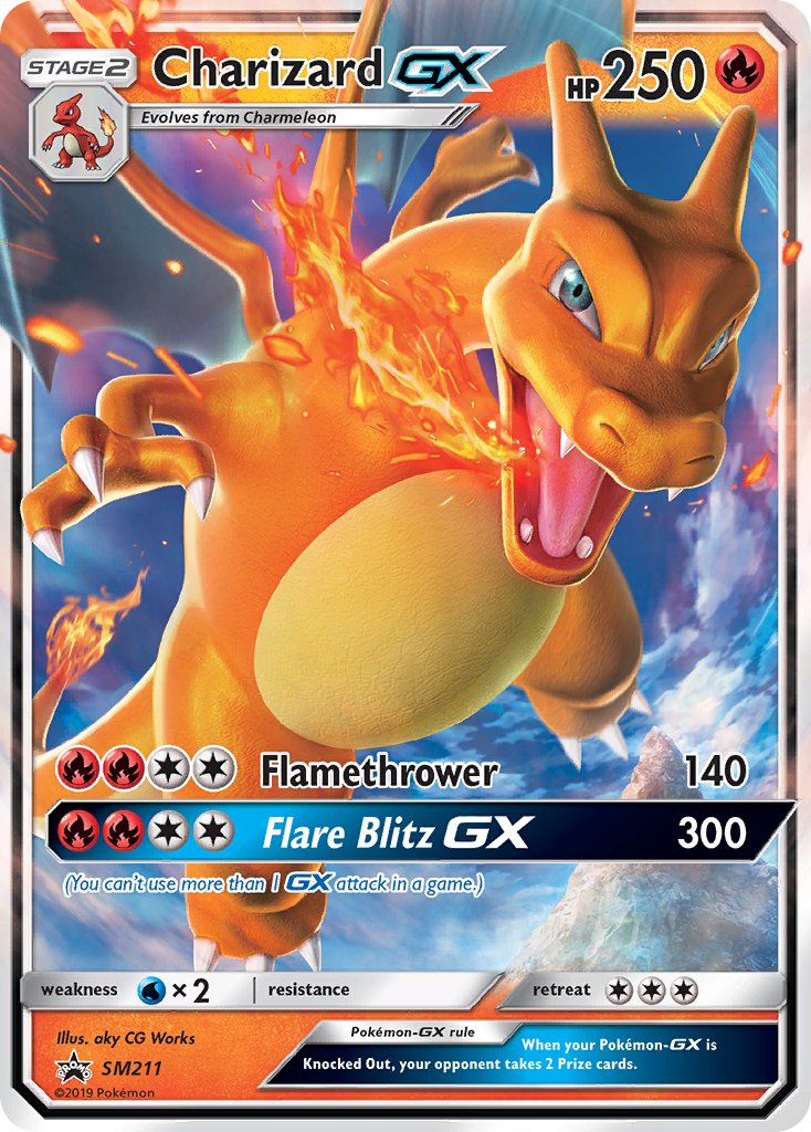 Charizard GX - SM211 (SM:PR) Promo - Near Mint Holofoil