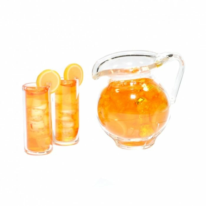 Jug of Iced Tea with Glasses