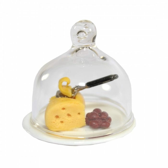 Cheese Board with Glass Dome