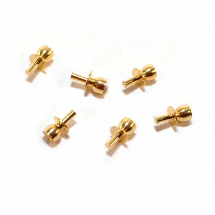 Brass Door Knobs For Kitchen Furniture, Pack of 6