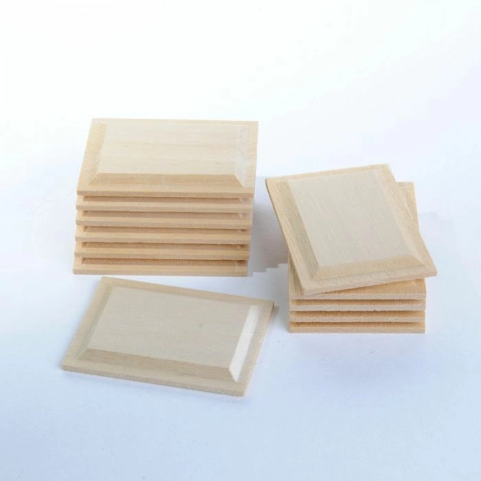 Rectangular Wood Panels, Pack of 12