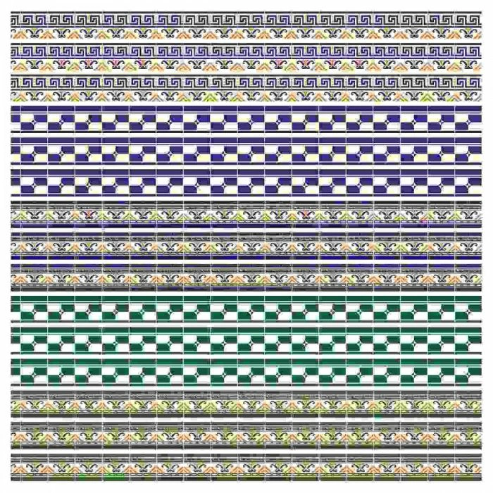 Assorted Wall Tile Borders