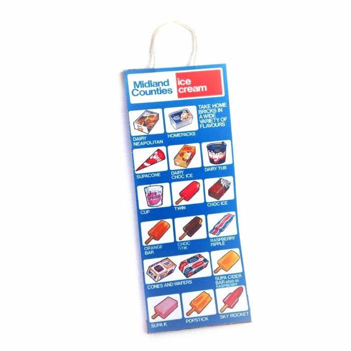 Midland Counties Ice Cream Sign