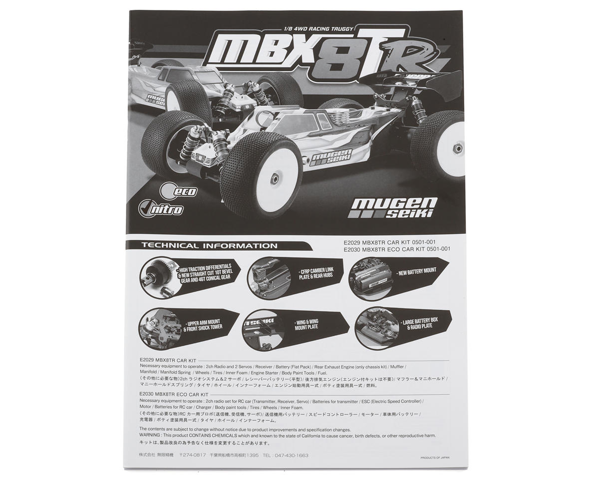 Mugen Seiki MBX8TR 1/8 Nitro Truggy Instruction Manual