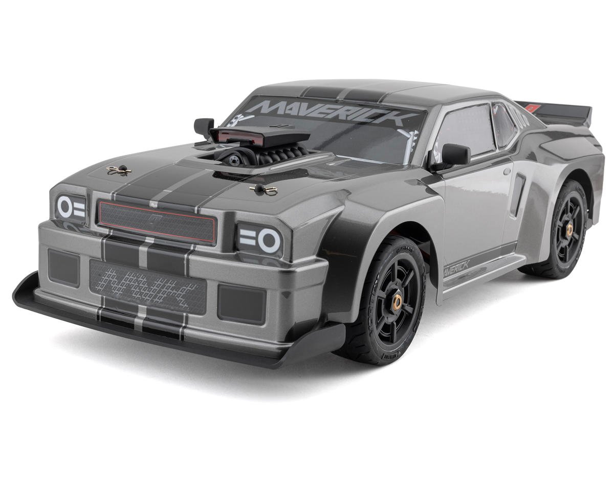 Maverick QuantumR Flux 1/8 4S 4WD Brushless RTR Electric Muscle Car (Grey) w/2.4GHz Transmitter