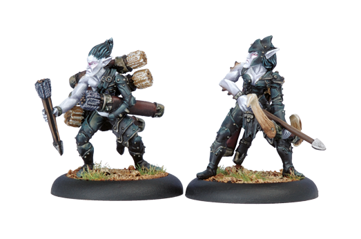 Hordes: Legion - Blight Archer Officer & Ammo Porter, Unit Attachment