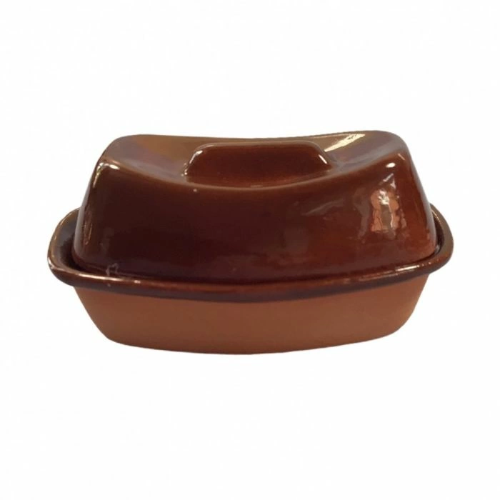 Glazed Casserole Dish with Lid