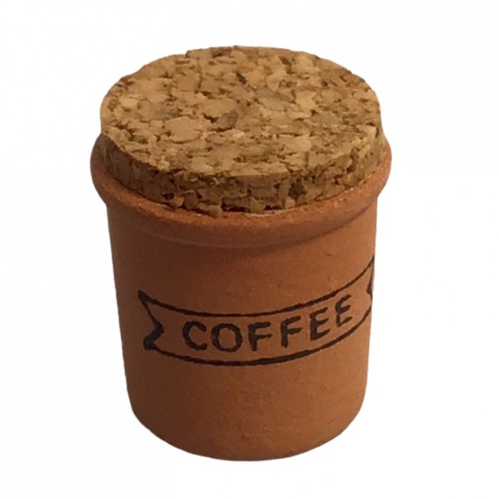 Terracotta Coffee Jar