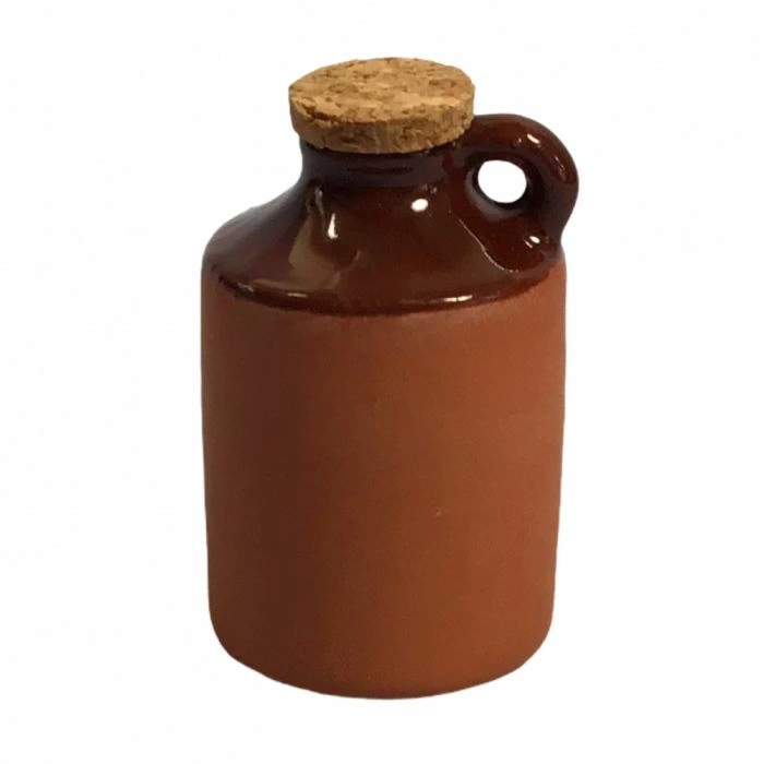 Large Glazed Demijohn with Handle