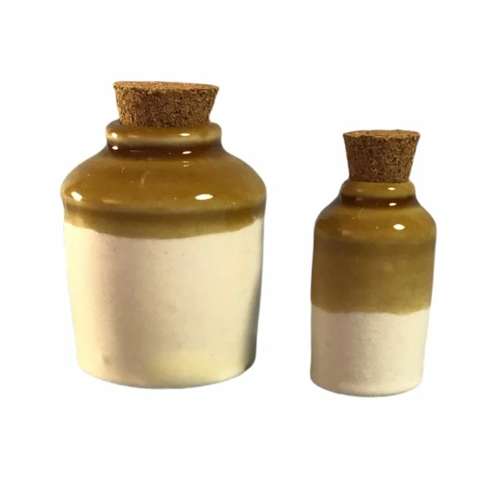 Pair of Stoneware Jars