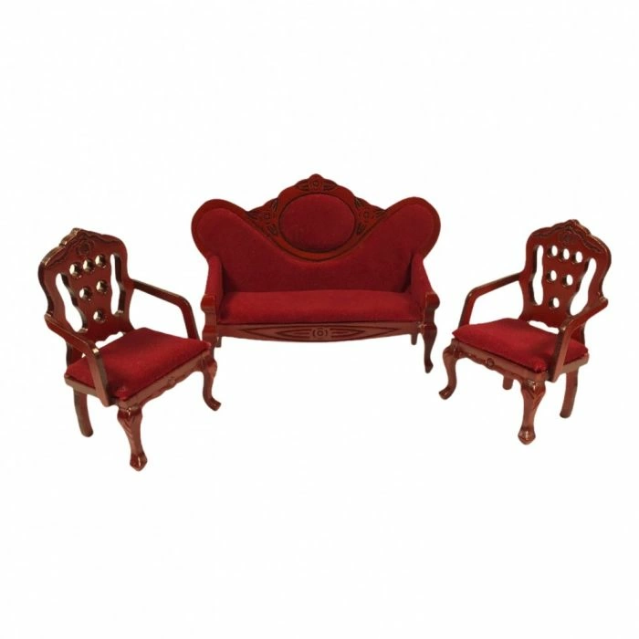 Upholstered Sofa and 2 Chairs
