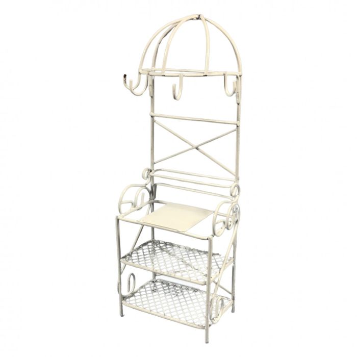 White Kitchen Pan Stand