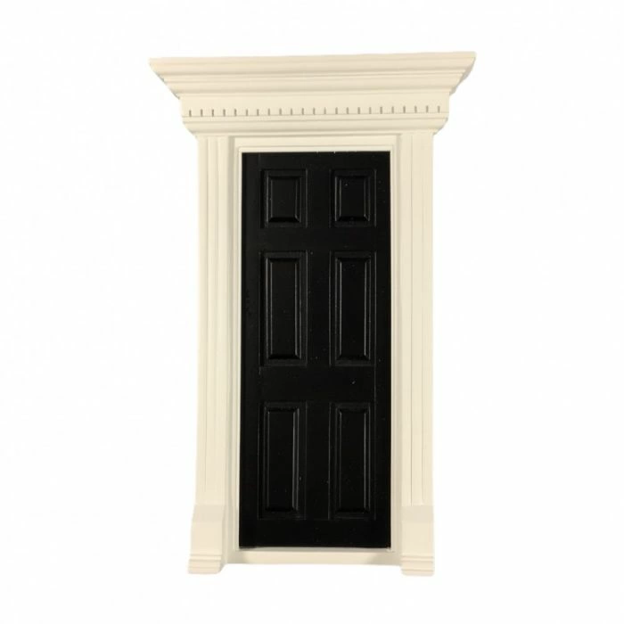 Black Dentil Trim Door