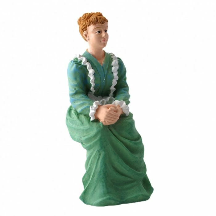 Victorian Lady Sitting Folded Hands