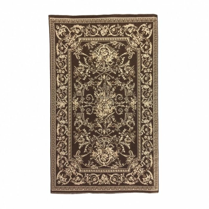 'Georgian' Ebony & 'Gold' Rug