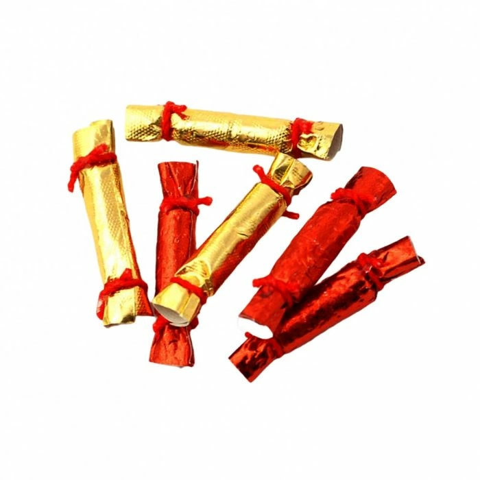 Miniature Christmas Crackers, 6 Pcs
