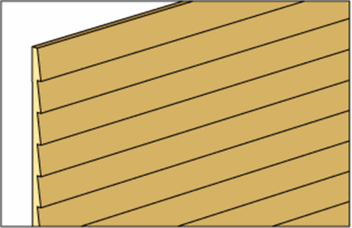 3/8" Clapboard