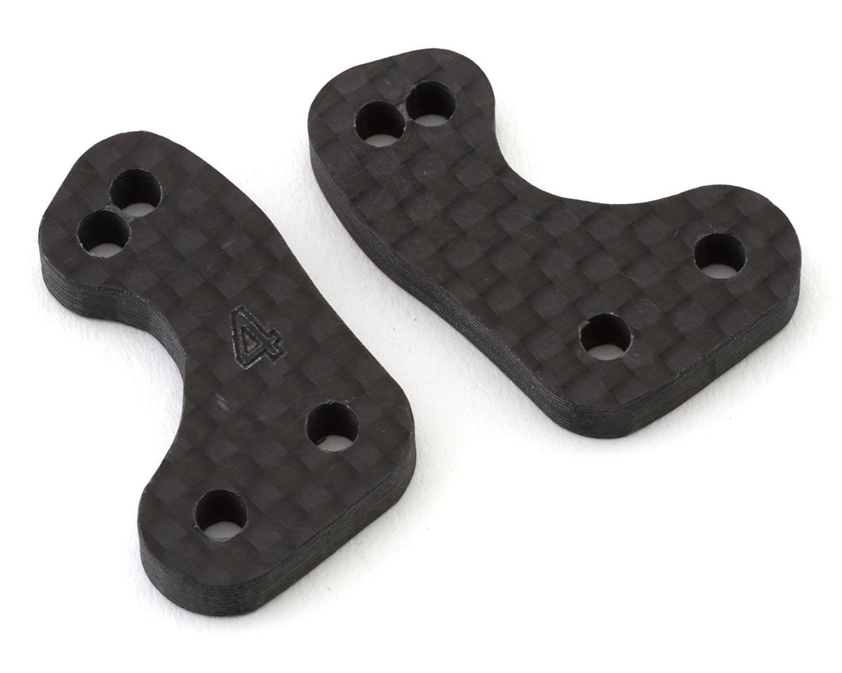Position 1 RC HB Racing D8/D8T #4 Carbon Fiber Steering Plates (2) (+1mm)