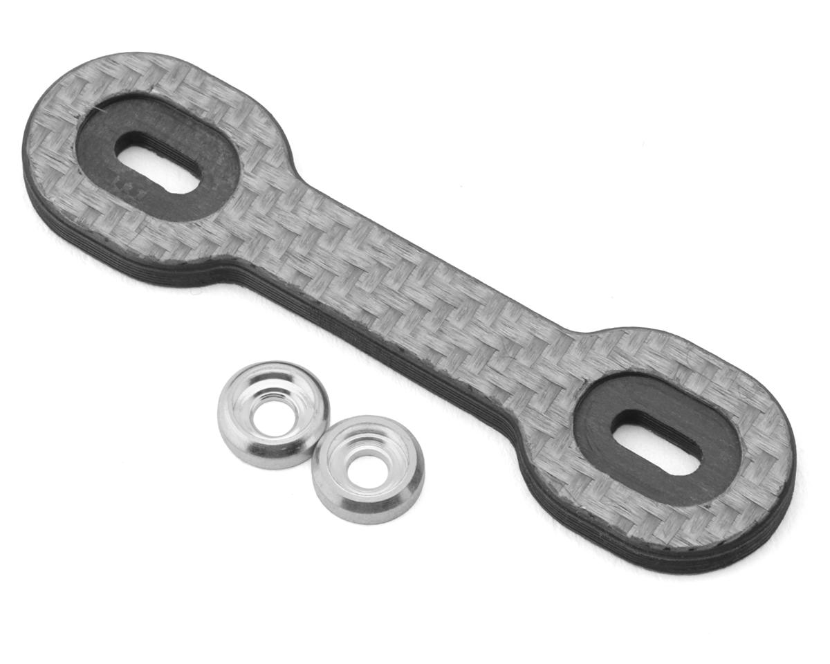 Position 1 RC Universal Carbon Fiber One Piece Wing Button Plate (Silver)