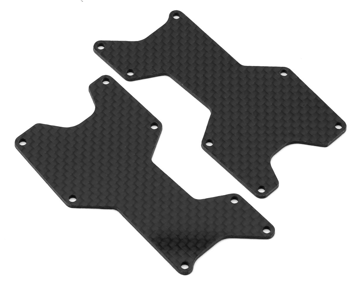 Position 1 RC D8 World Spec Carbon Fiber Rear Arm Inserts (2) (1.5mm)
