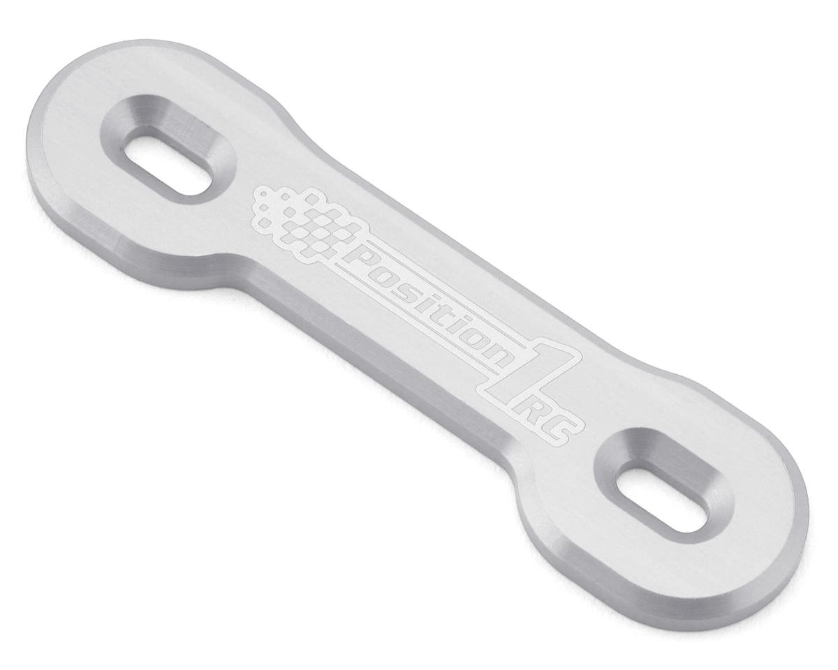Position 1 RC Universal Aluminum One Piece Wing Button Plate (Silver)