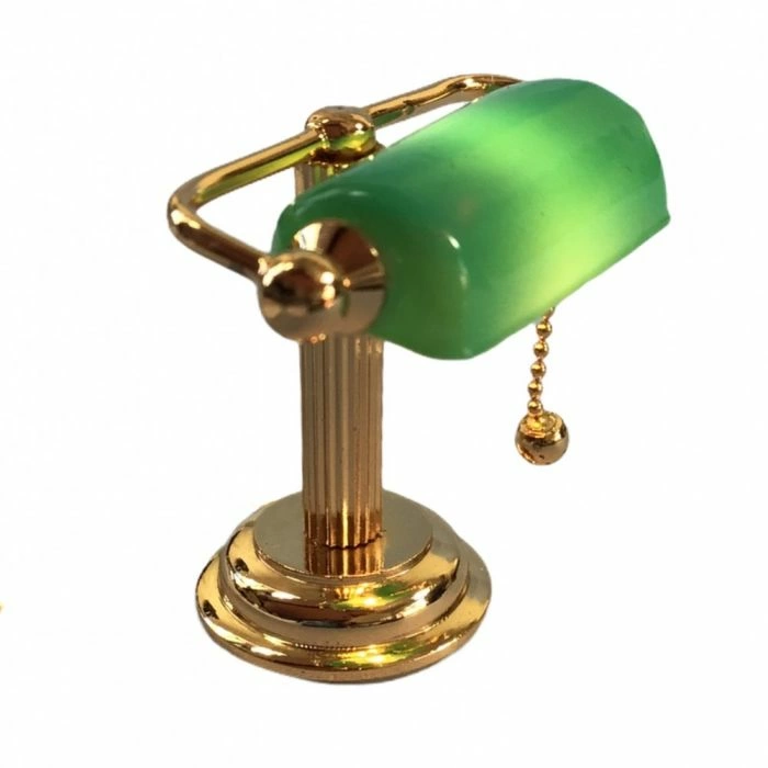 Desk Lamp with Green Shade