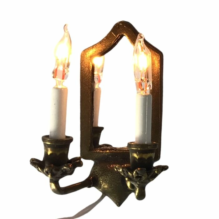 Double Wall Lights with Mirror