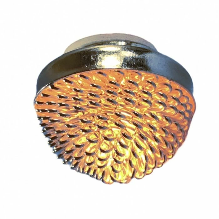 Silver / Glass Ceiling Lamp