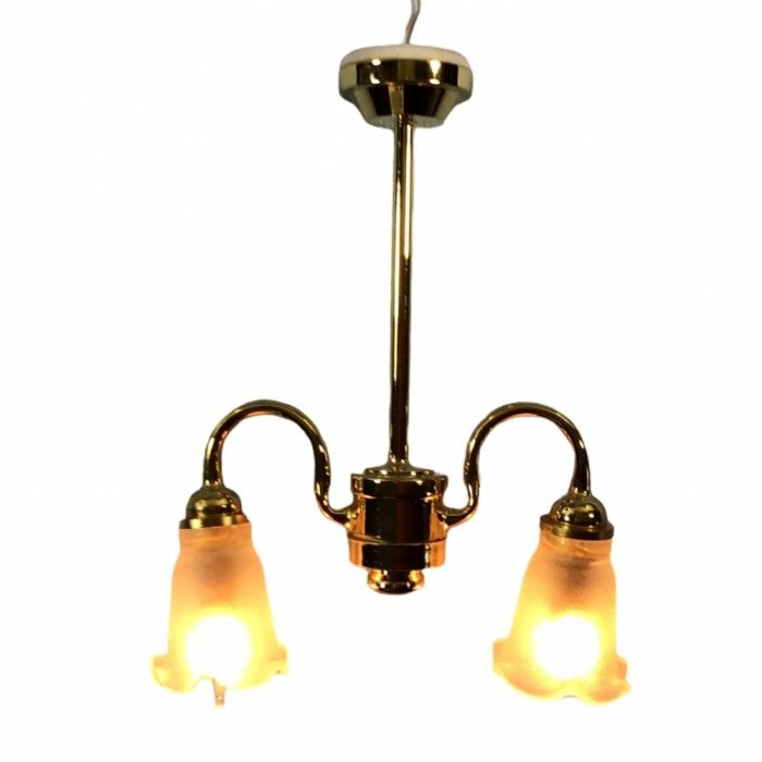 2 Arm Tulip Chandelier