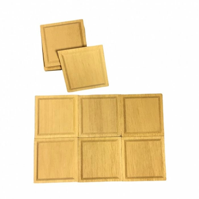 Square Wood Panels, Pack of 12
